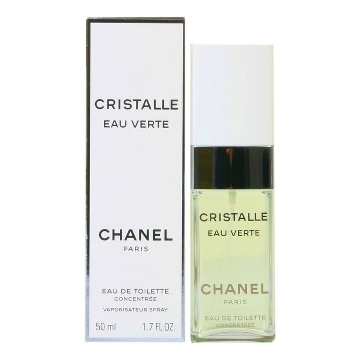 chanel cristalle eau verte eau de toilette spray for women, 3.4 oz