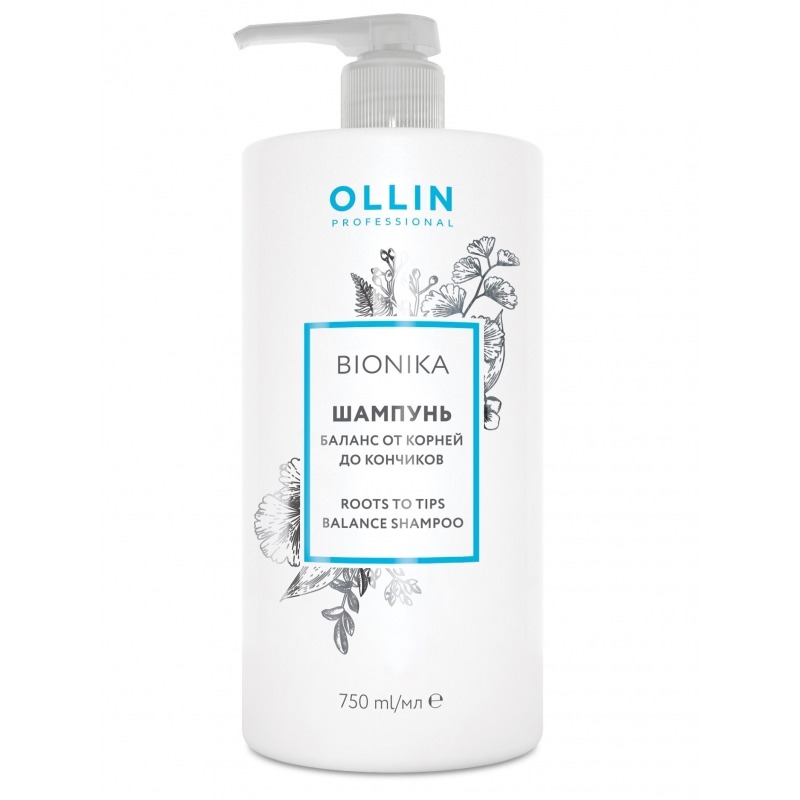 

Шампунь Ollin Professional, «Баланс от корней до кончиков» BioNika
