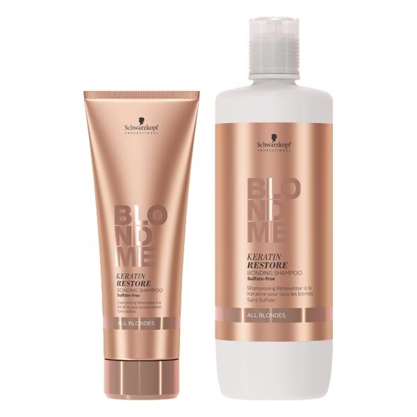 Schwarzkopf Professional Бондинг-шампунь «Кератиновое восстановление для  волос блонд» BlondMe All Blondes Keratin Restore Bonding