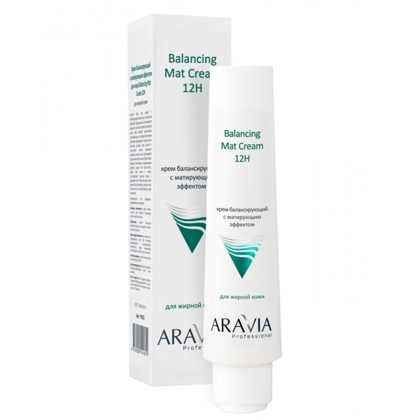 Купить Крем, 100 мл, Крем для лица Aravia Professional, Balancing Mat Cream 12H