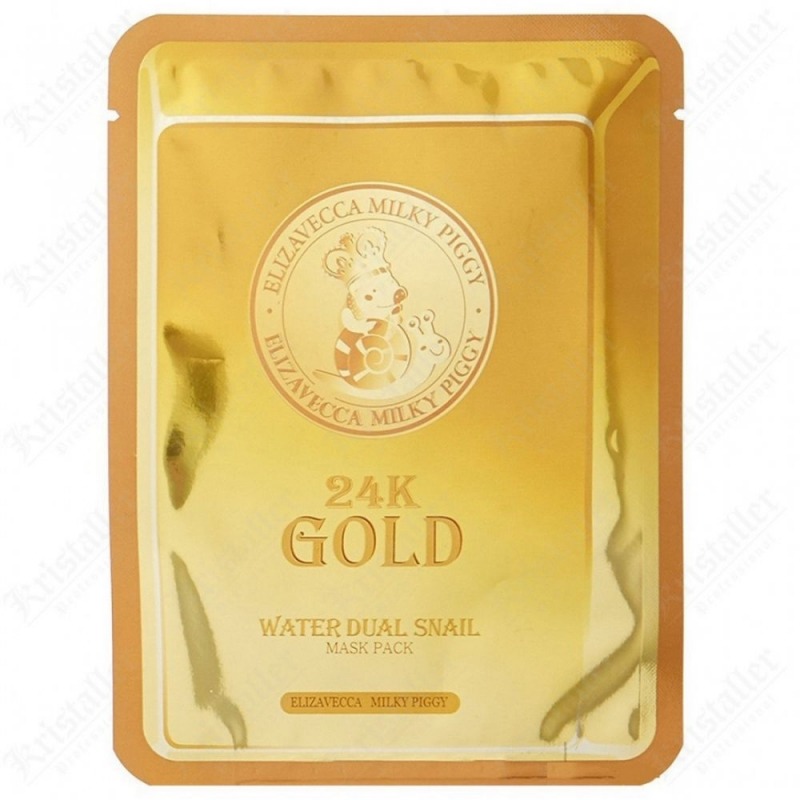 

Маска для лица Elizavecca, 24K Gold Water Dual Snail