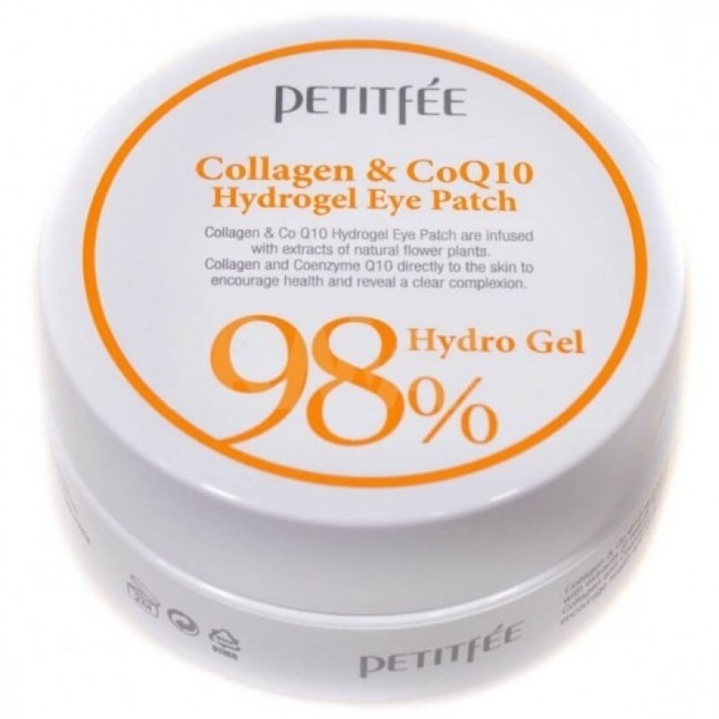 

Патчи для глаз Petitfee, 98% Collagen & CoQ10