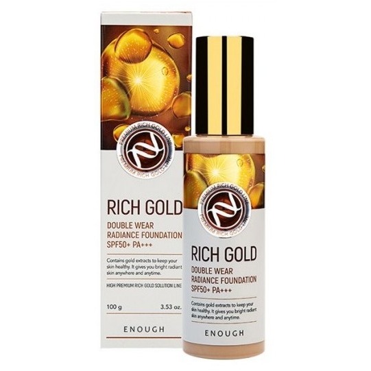 

Тональный крем Enough, Rich Gold Double Wear Radiance Foundation SPF50+
