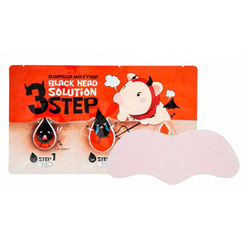 

Набор для лица Elizavecca, Milky Piggy Black Head Solution 3 Step