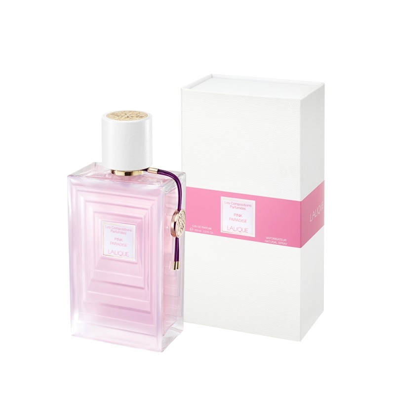 LALIQUE PINK PARADISE 香り付きキャンドル 190g(新品) Lalique Pink Paradise - купить женские духи, цены от 15600 р. за