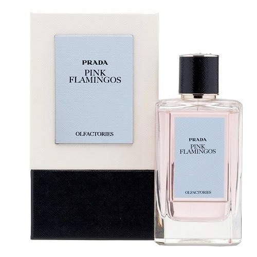 Prada pink flamingo perfume top