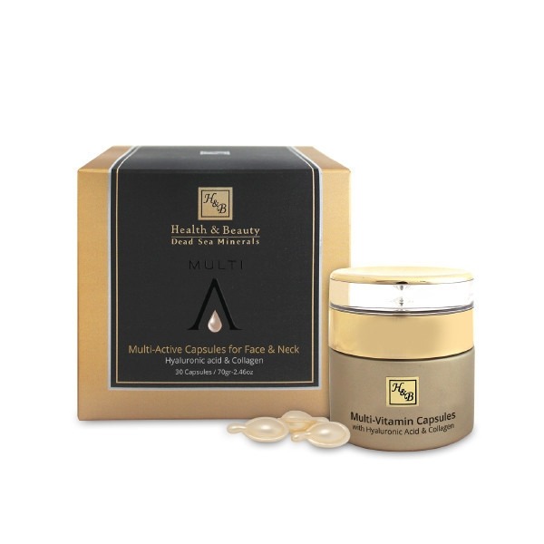 

Капсулы для лица Health & Beauty, с гиалуроновой кислотой и экстрактом икры