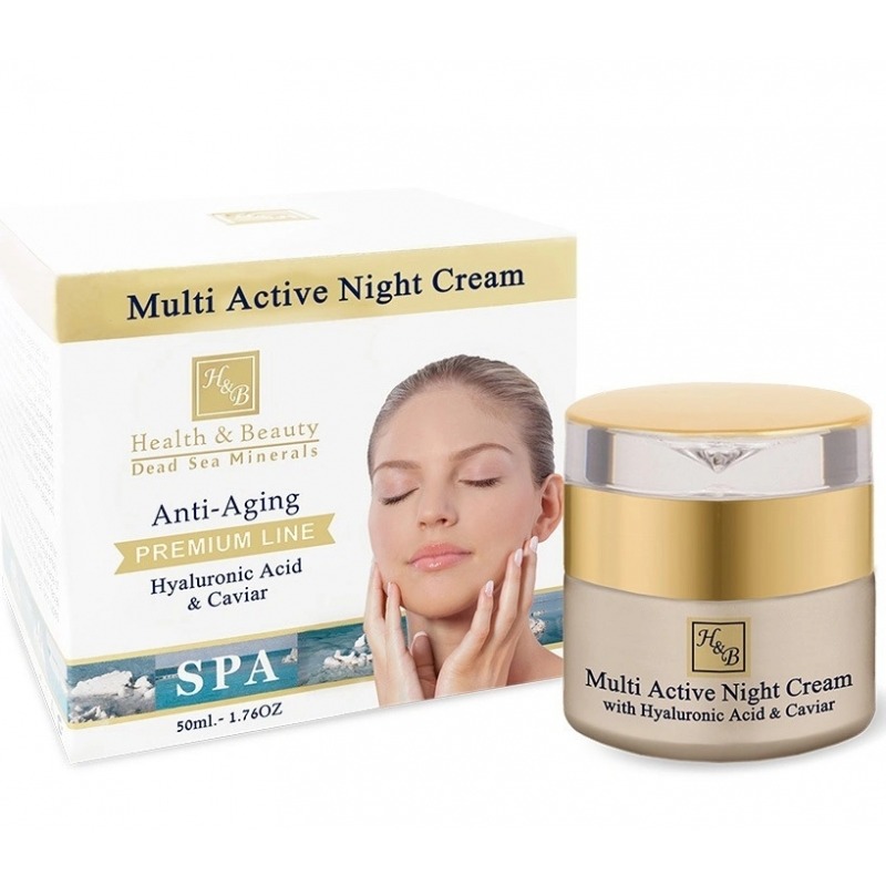 

Крем для лица Health & Beauty, с гиалуроновой кислотой и экстрактом икры