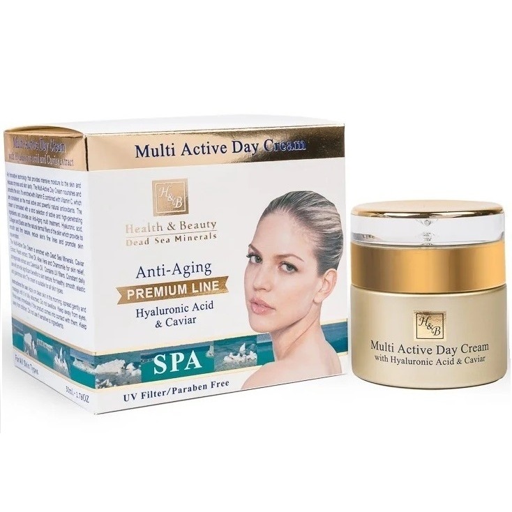 

Крем для лица Health & Beauty, с гиалуроновой кислотой и экстрактом икры