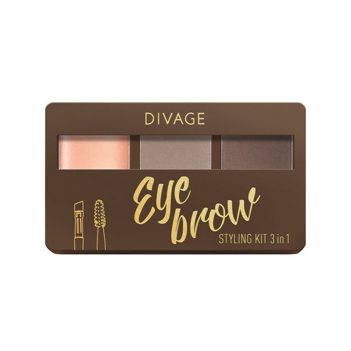 

Набор для бровей Divage, Eyebrow Styling 3 in 1
