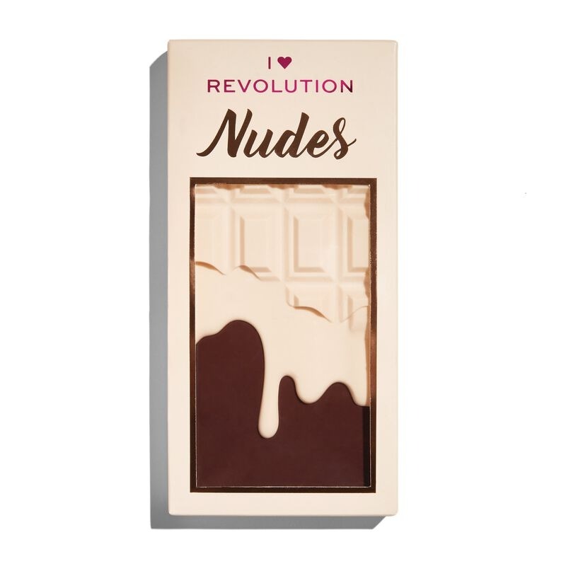 Тени для век Makeup Revolution Nudes Chocolate Palette