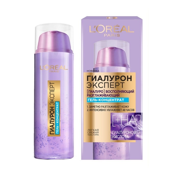 

Гель для лица Loreal Paris, «Гиалурон Эксперт»
