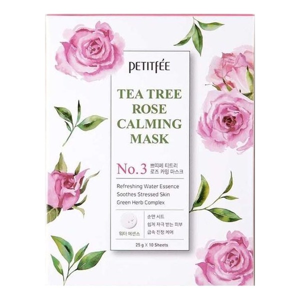 

Тканевая маска Petitfee, Tea Tree Rose Calming