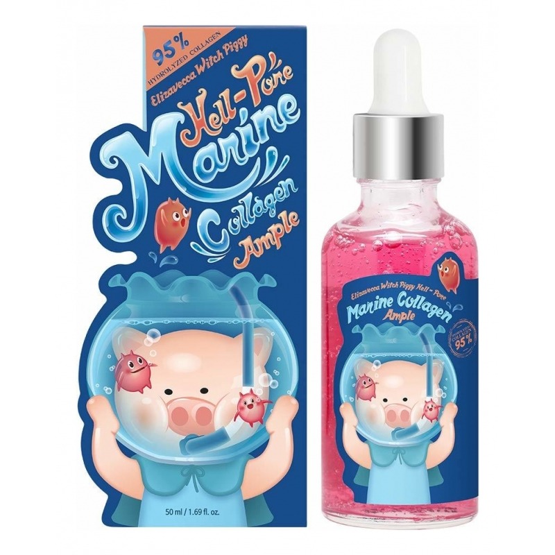 

Сыворотка для лица Elizavecca, Witch Piggy Hell-pore Marine Collagen