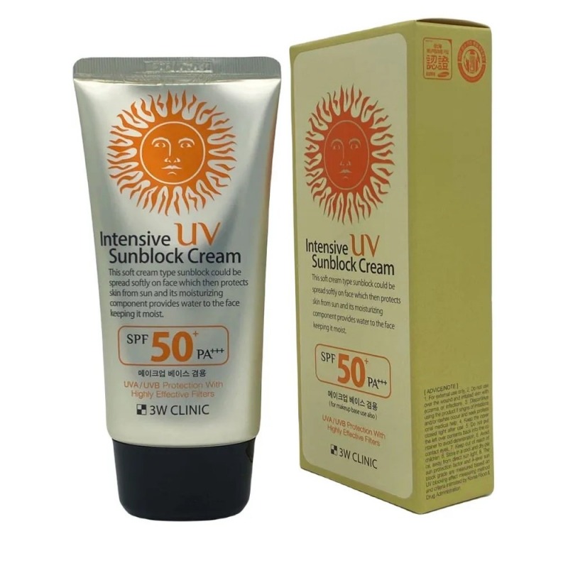 

Крем для тела 3W Clinic, Intensive UV Sun Block SPF50+/PA+++