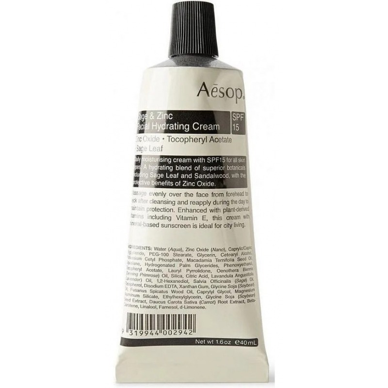 

Крем для лица Aesop, Sage & Zinc Facial Hydrating
