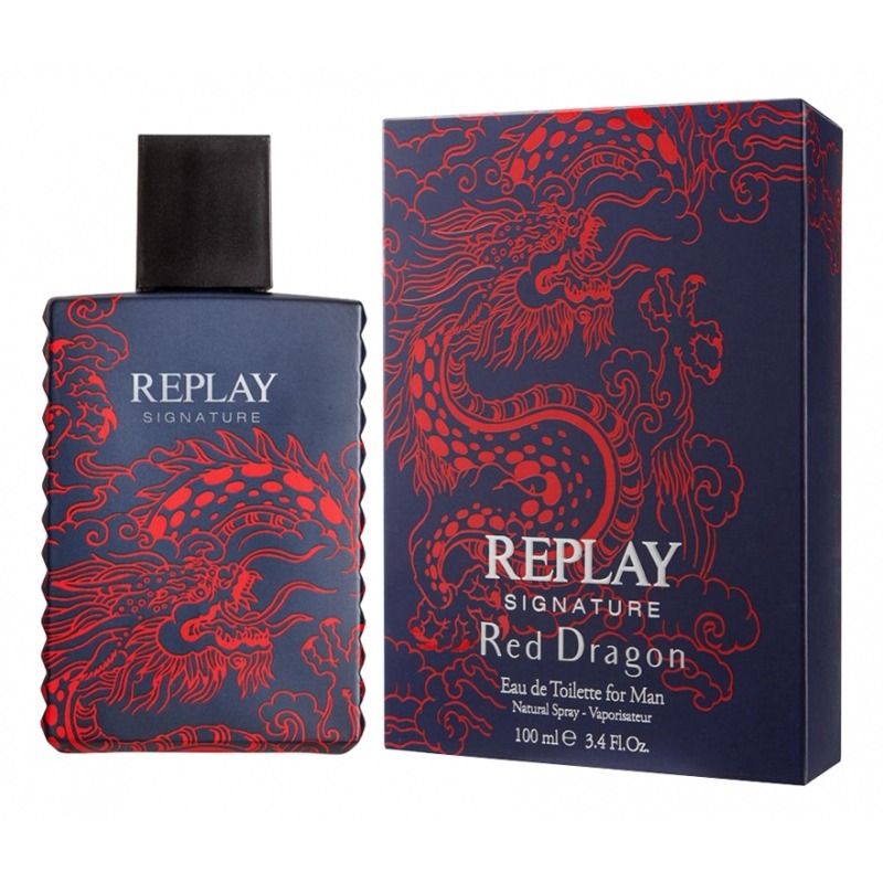 Replay Signature Red Dragon - купить мужские духи, цены от 1920 р. за 50 мл