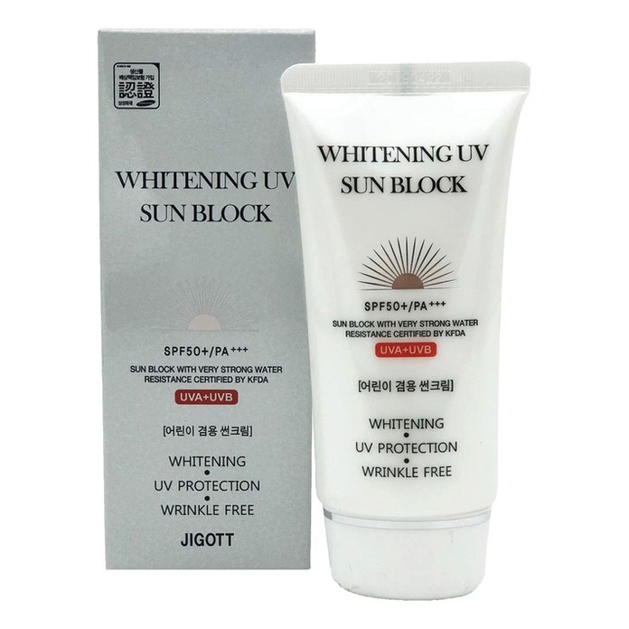 Средства для загара Jigott Whitening UV Sun Block Cream SPF50+ PA+++