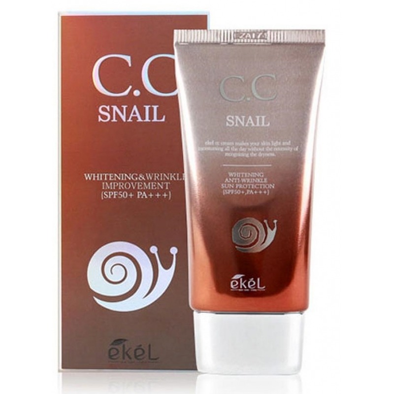 

Крем для лица Ekel, Snail CC Cream SPF50+ PA+++