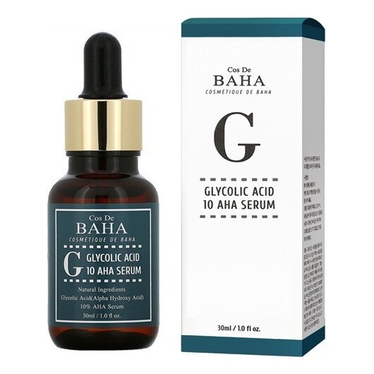 

Сыворотка для лица Cos De Baha, Glycolic Acid 10 AHA