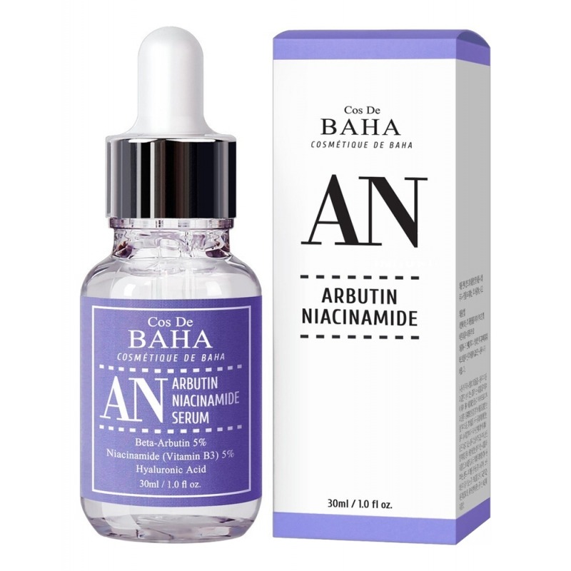 

Сыворотка для лица Cos De Baha, Arbutin Niacinamide (AN)