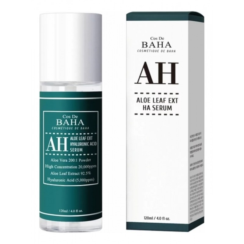 

Сыворотка для лица Cos De Baha, Aloe Leaf Ext HA (AH)