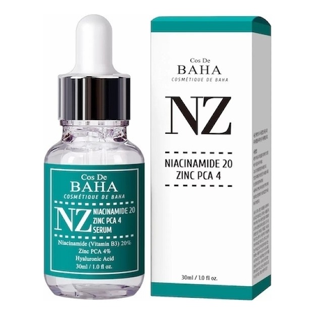 

Сыворотка для лица Cos De Baha, Niacinamide 20% Zinc PCA 4% (NZ)