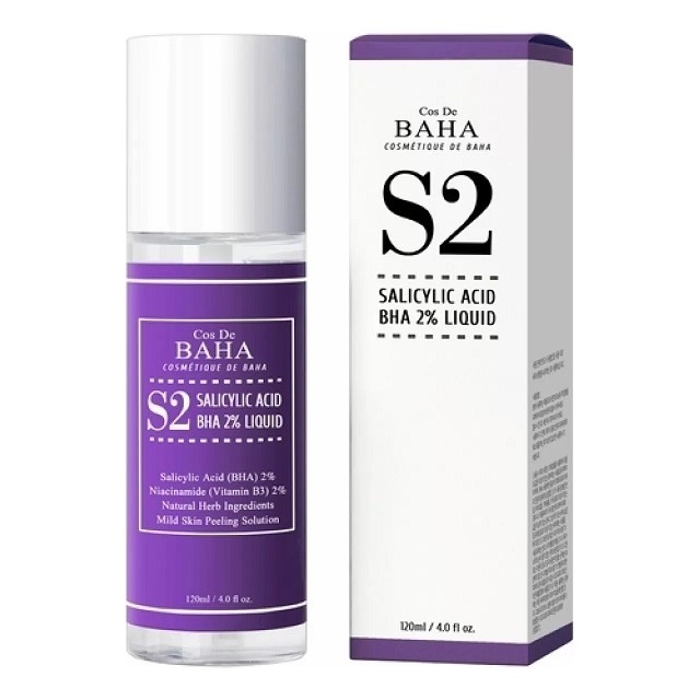 

Тонер для лица Cos De Baha, Salicylic Acid BHA 2% Liquid (S2)