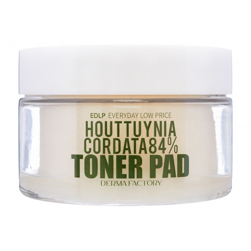 

Тонер для лица Derma Factory, Houttuynia Cordata 84% Toner Pad