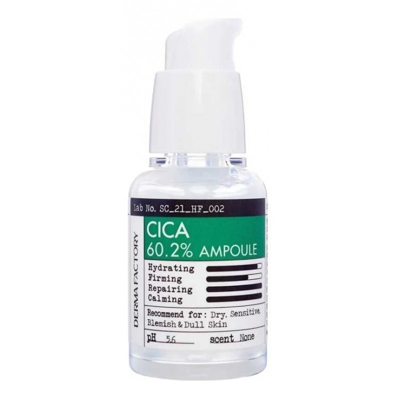 

Сыворотка для лица Derma Factory, Cica 60,2% Ampoule