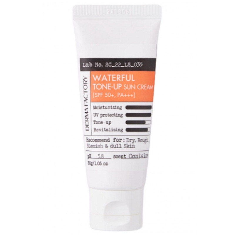 

Средства для загара Derma Factory, Waterful Tone-Up Sun Cream SPF50+ PA+++