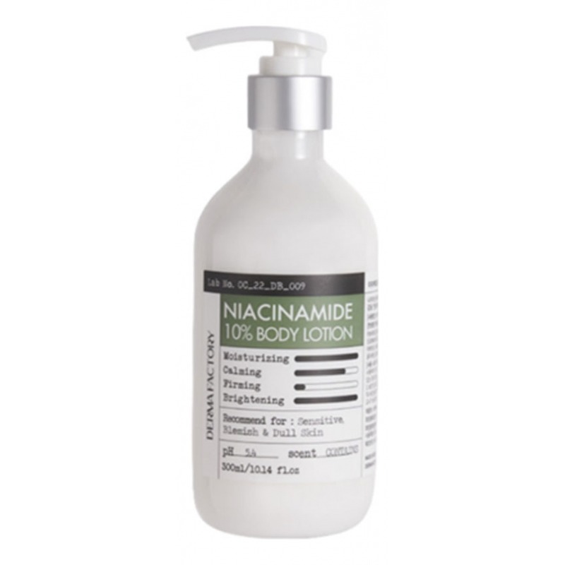 

Лосьон для тела Derma Factory, Niacinamide 10%