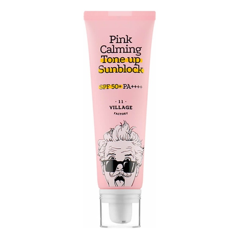 Средства для загара Village 11 Factory Pink Calming Tone Up Sun Block