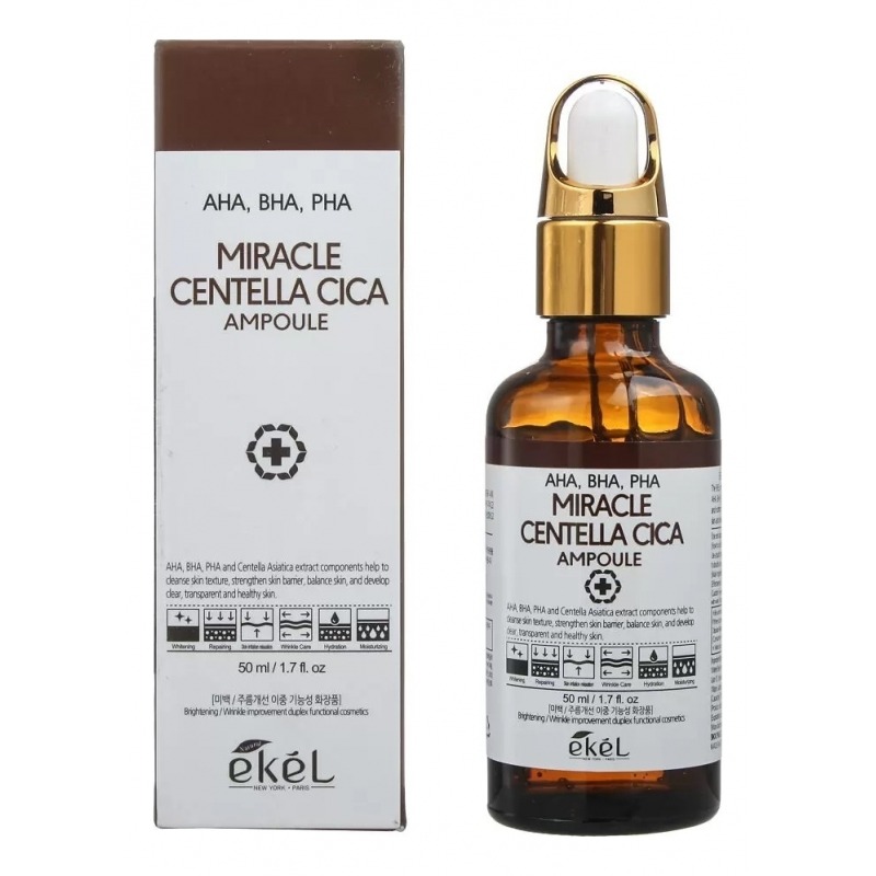 

Сыворотка для лица Ekel, Miracle Centella Cica Ampoule AHA/BHA/PHA