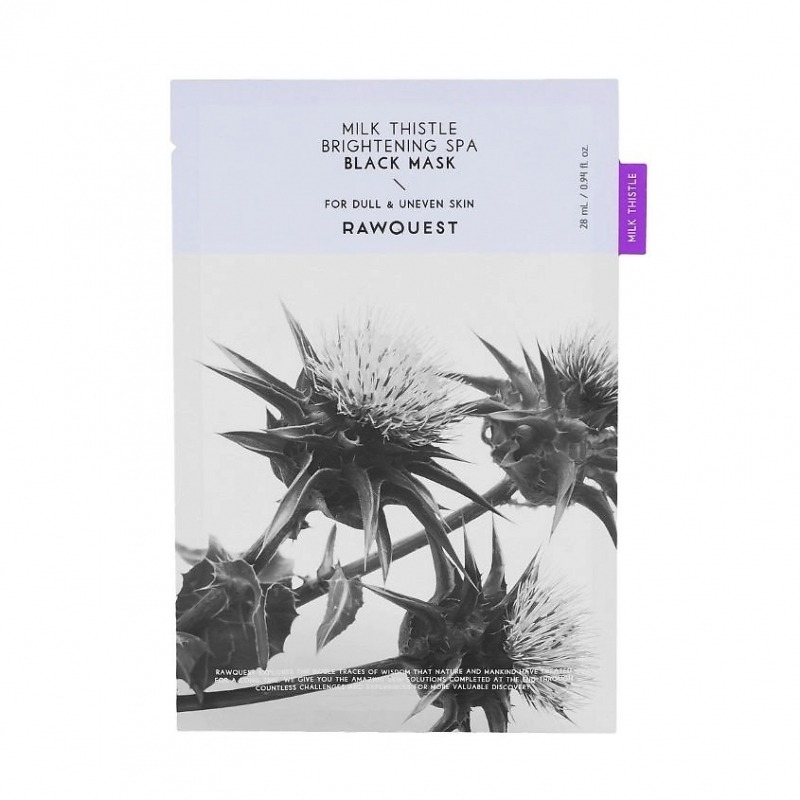 

Маска для лица Rawquest, Milk Thistle Brightening Spa Black