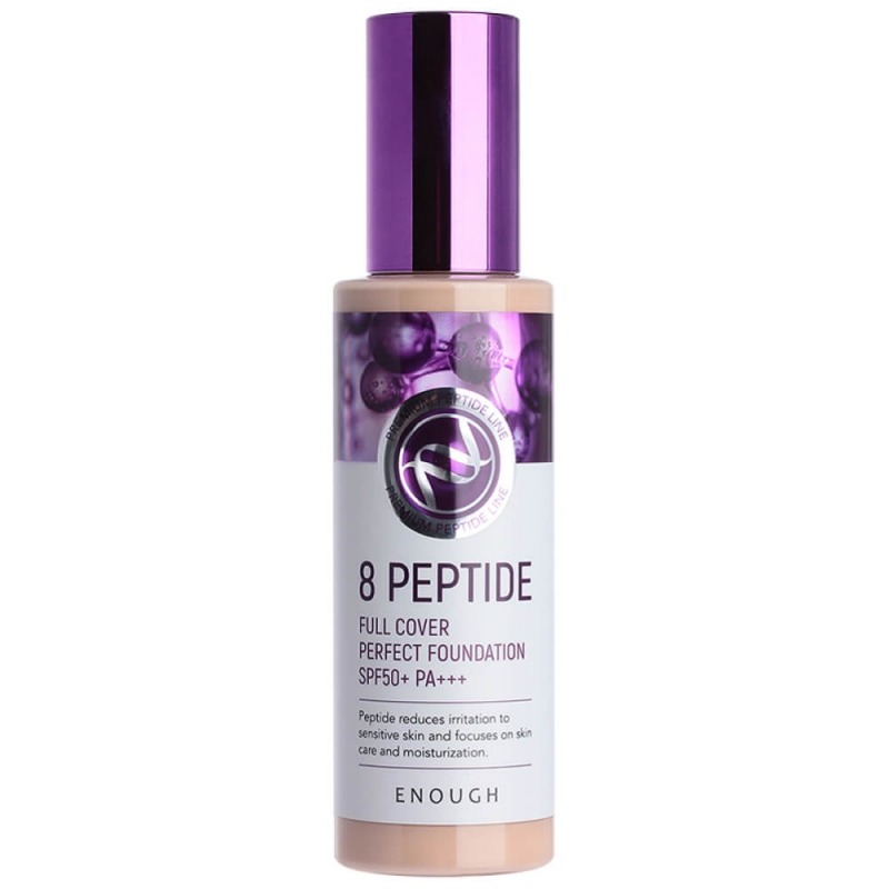 

Тональный крем Enough, 8 Peptide Full Cover Perfect Foundation SPF50+ PA+++