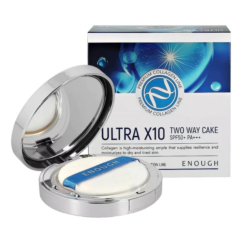 

Пудра для лица Enough, Premium Ultra X10 Two Way Cake