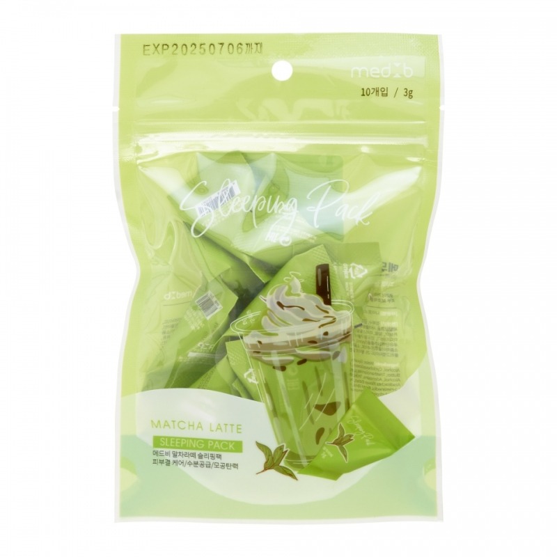 

Маска для лица Med B, Matcha Latte Sleeping Pack