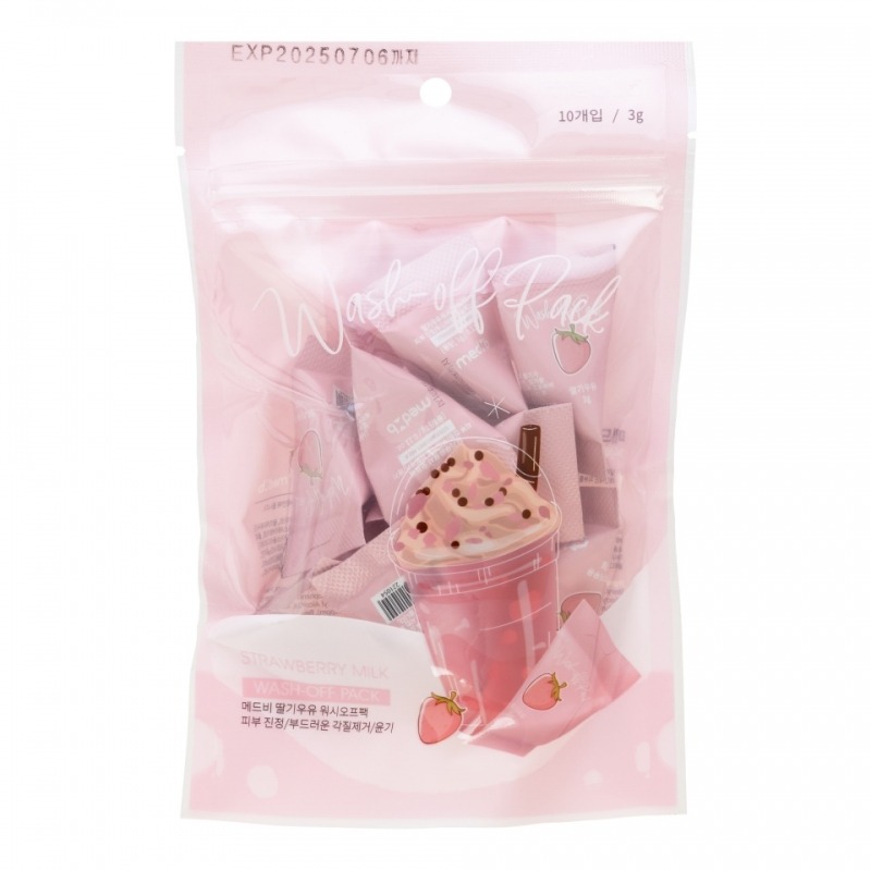 

Маска для лица Med B, Strawberry Milk Wash Off Pack