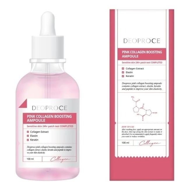 

Сыворотка для лица Deoproce, Pink Collagen Boosting Ampoule