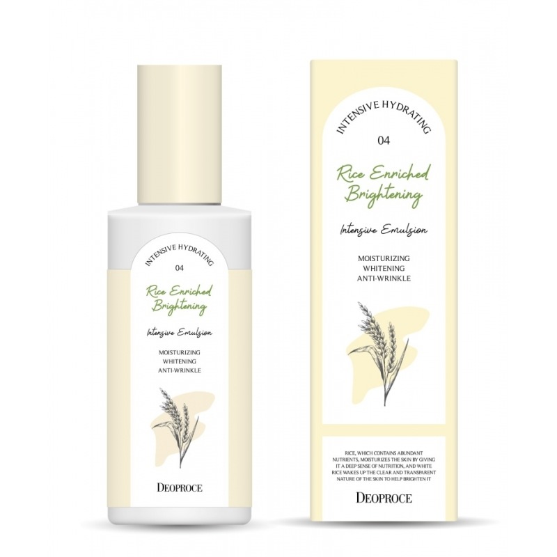 

Эмульсия для лица Deoproce, Rice Enriched Brightening