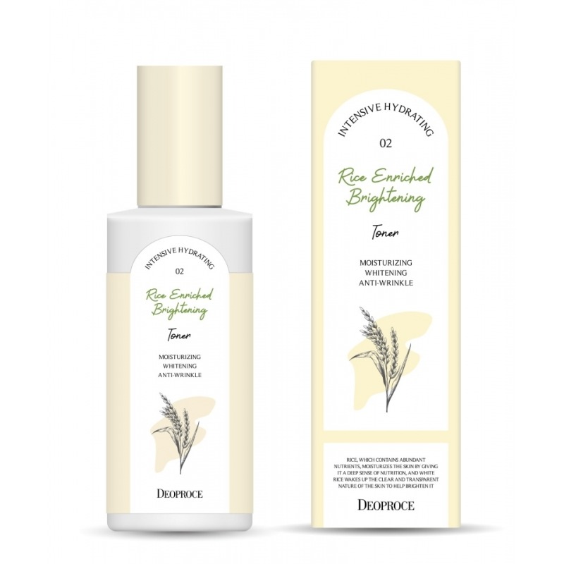 Тонер для лица Deoproce Rice Enriched Brightening