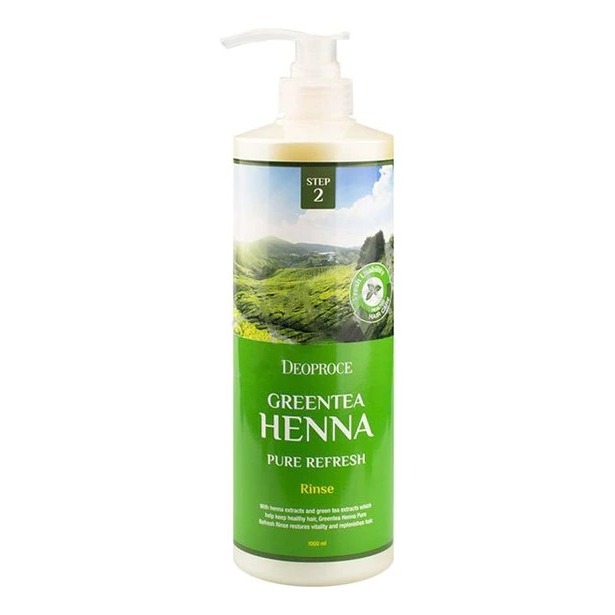 Бальзам для волос Deoproce Greentea Henna Pure Refresh Rinse