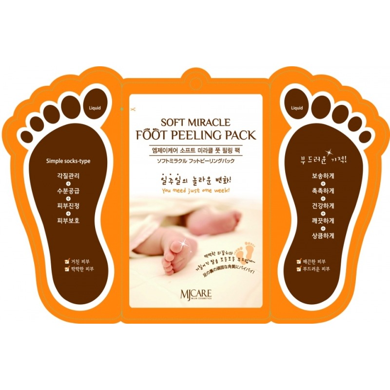 

Маска для ног Mijin, MJ Care Soft Miracle Foot Peeling