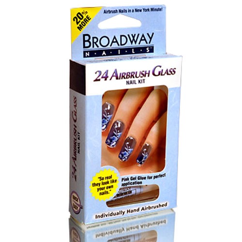 

Набор ногтей Broadway, 4 Airbrush Glass