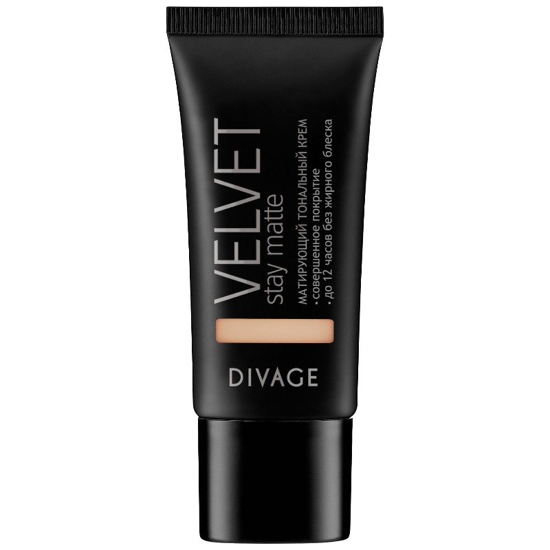 

Матовый тональный крем c витамином Е и экстрактом белого чая Velvet Stay Matt