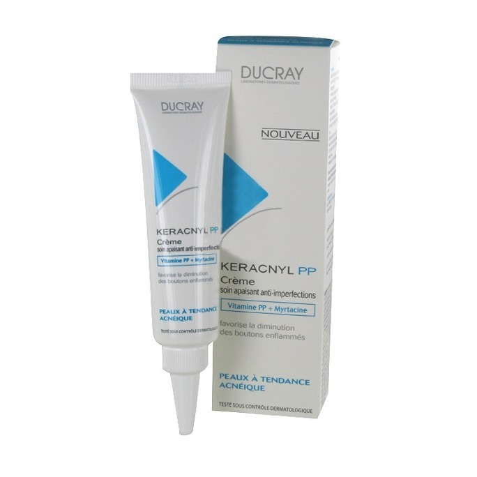 Ducray keracnyl pp. Крем дюкрей Керакнил. Ducray Keracnyl PP Creme. Ducray успокаивающий крем. Дюкрэ Керакнил крем рр против дефектов кожи склонной к акне 30 мл.