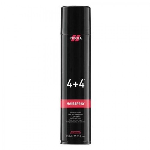Indola Лак для волос экстрасильной фиксации 4+4 Hairspray Extra Strong