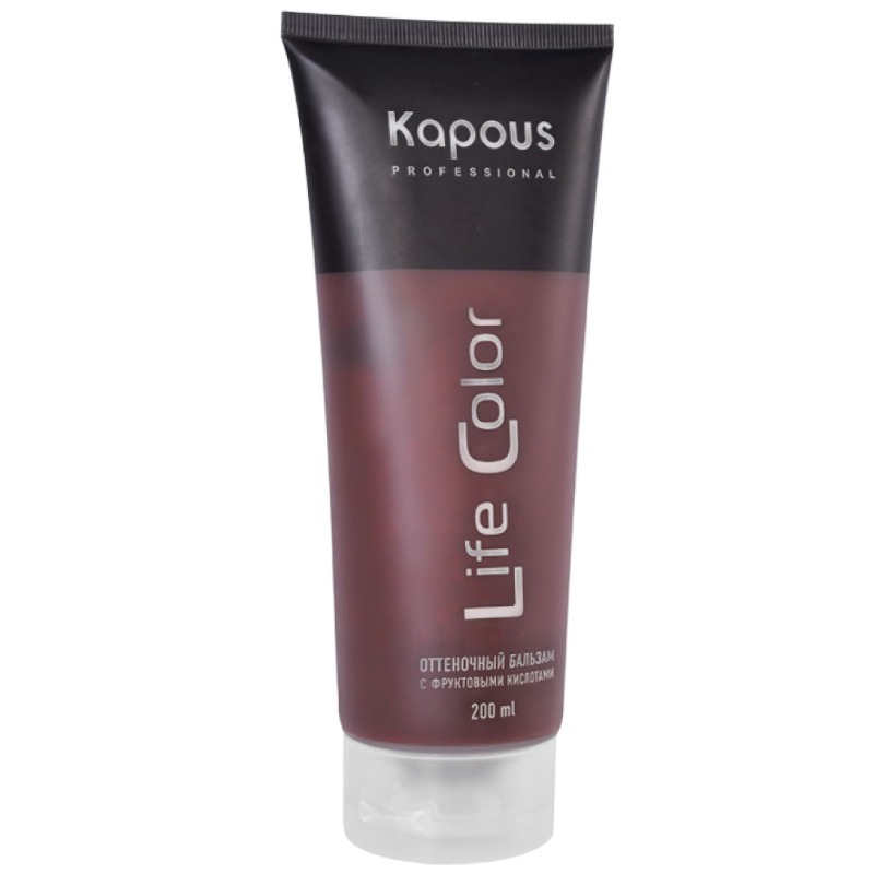 Купить Гранатово-красный, 200 мл, Бальзам для волос Kapous Professional, Life Color