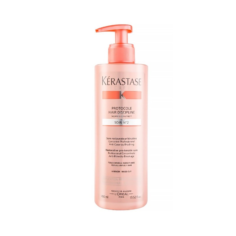 

Профессиональный уход для гладкости волос Protocole Hair Discipline Soin 2